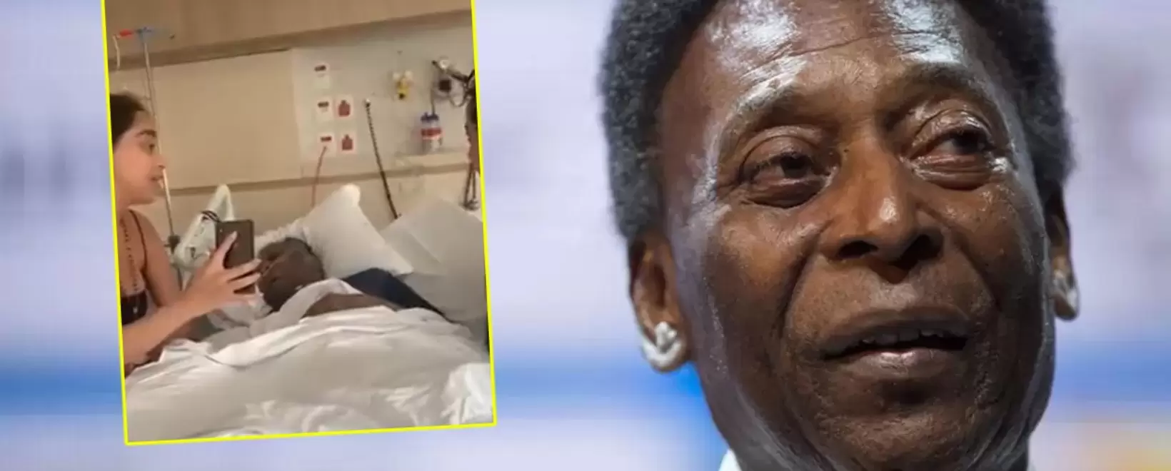Pelé se despide de sus amigos por videollamada