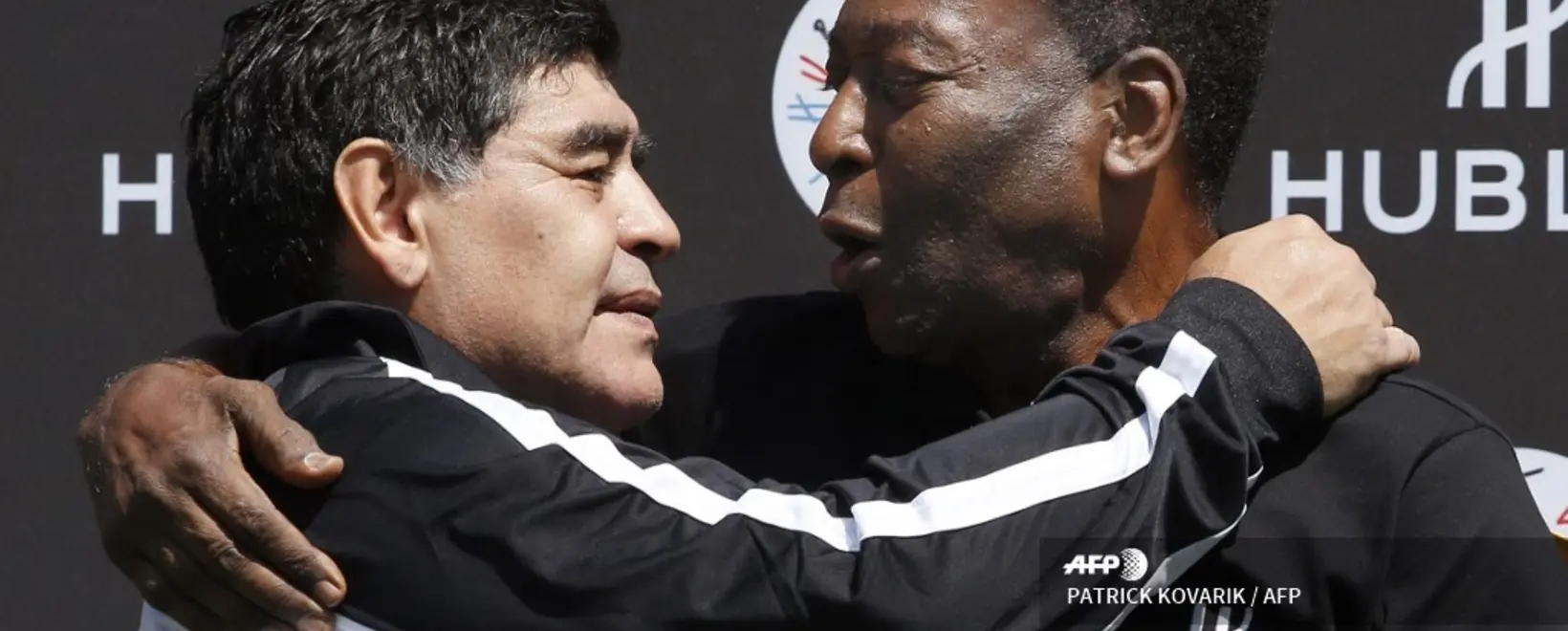 Pelé - Maradona Pelé y Maradona nunca desaprovecharon la oportunidad de criticar al otro