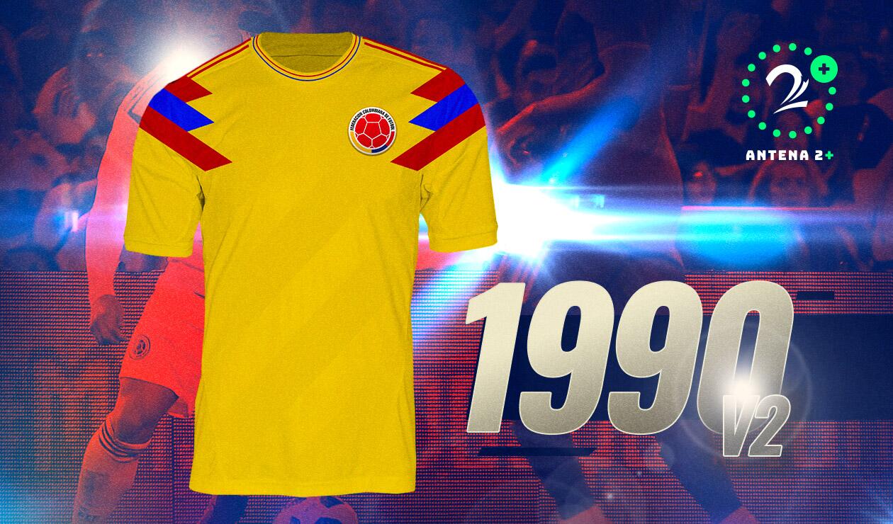 Camiseta Selección Colombia1990 Amarilla