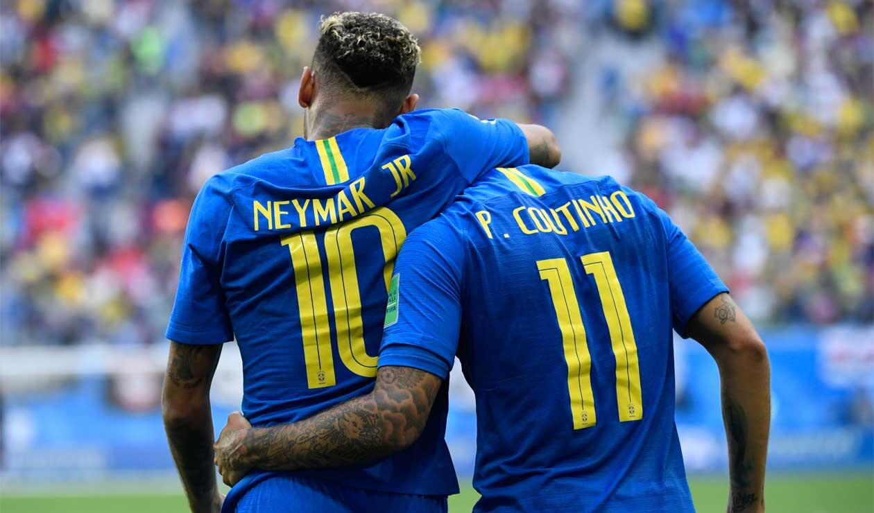 Coutinho y Neymar salvaron a Brasil frente a Costa Rica