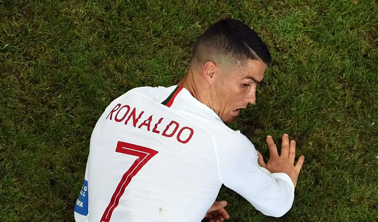 Cristiano Ronaldo durante el partido Uruguay Vs Portugal en el Mundial de Rusia 2018