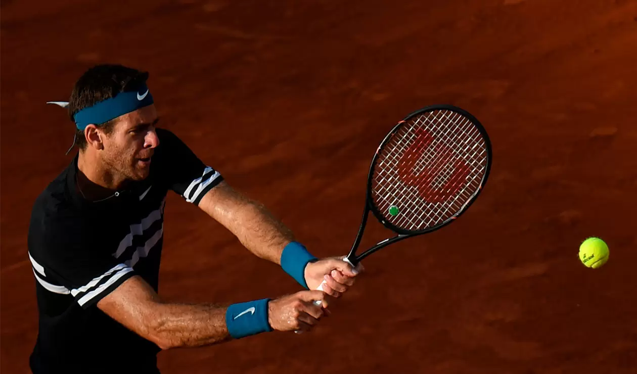 Juan Martín del Potro en semifinales de Roland Garros