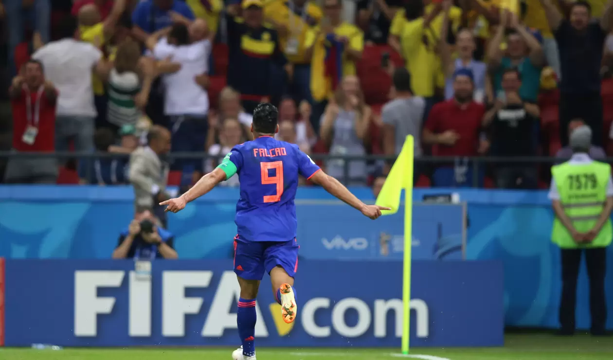 El segundo gol de Colombia fue un desahogo para Falcao