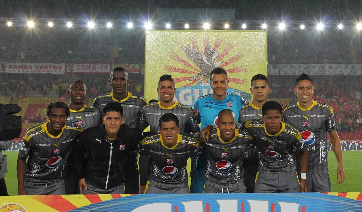 Jugadores del Medellín en el Campín