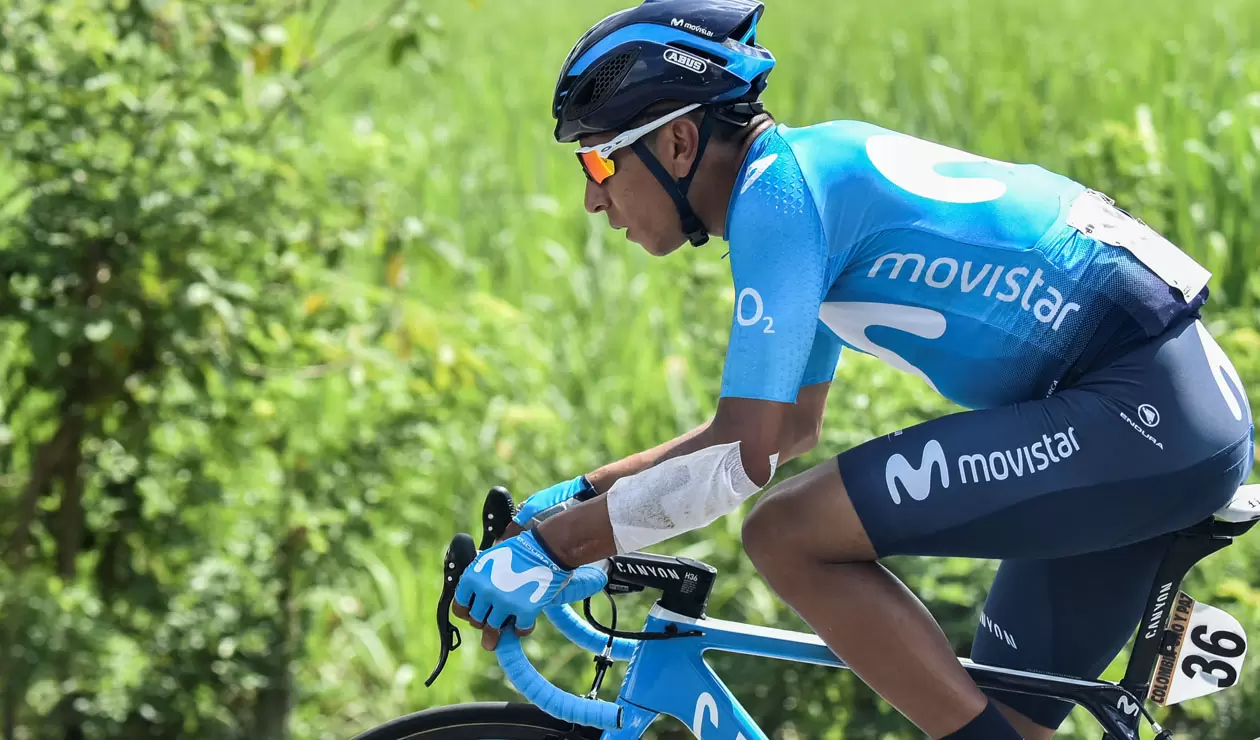 Nairo Quintana, ciclista del Team Movistar 