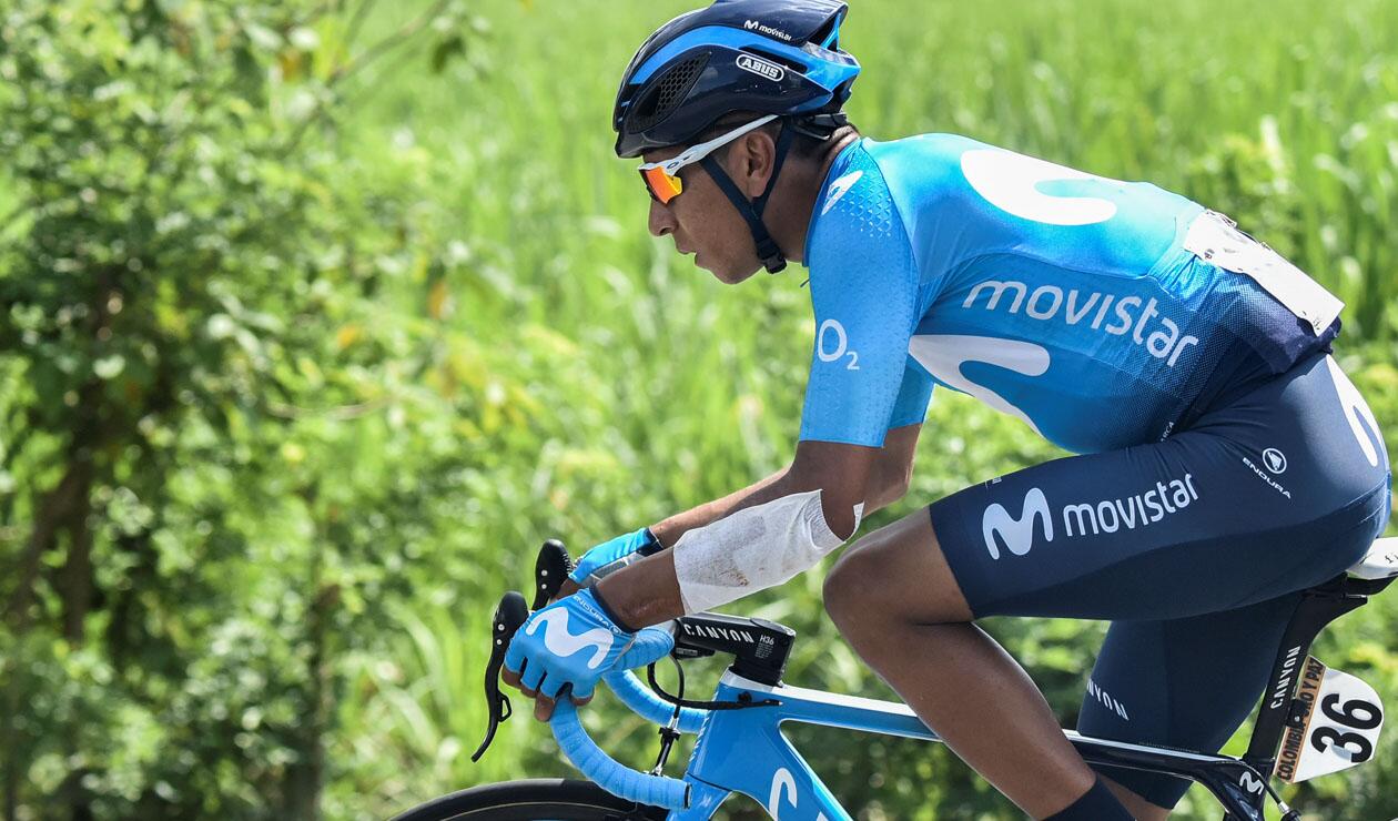 Nairo Quintana, ciclista del Team Movistar 