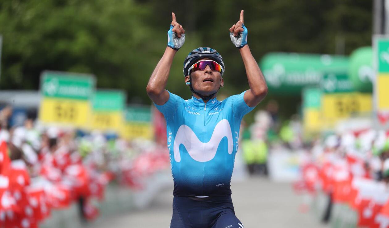 Nairo Quintana, en la Vuelta a Suiza