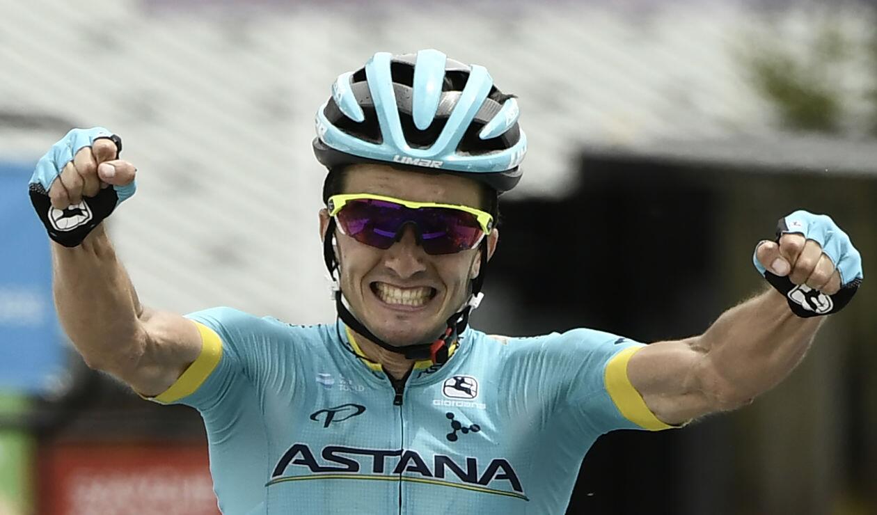 Pello Bilbao, ganador de la sexta etapa del Critérium de Dauphiné - Foto: AFP 
