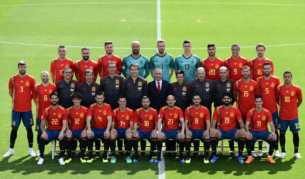 Selección Española con Julen Lopetegui como su entrenador 