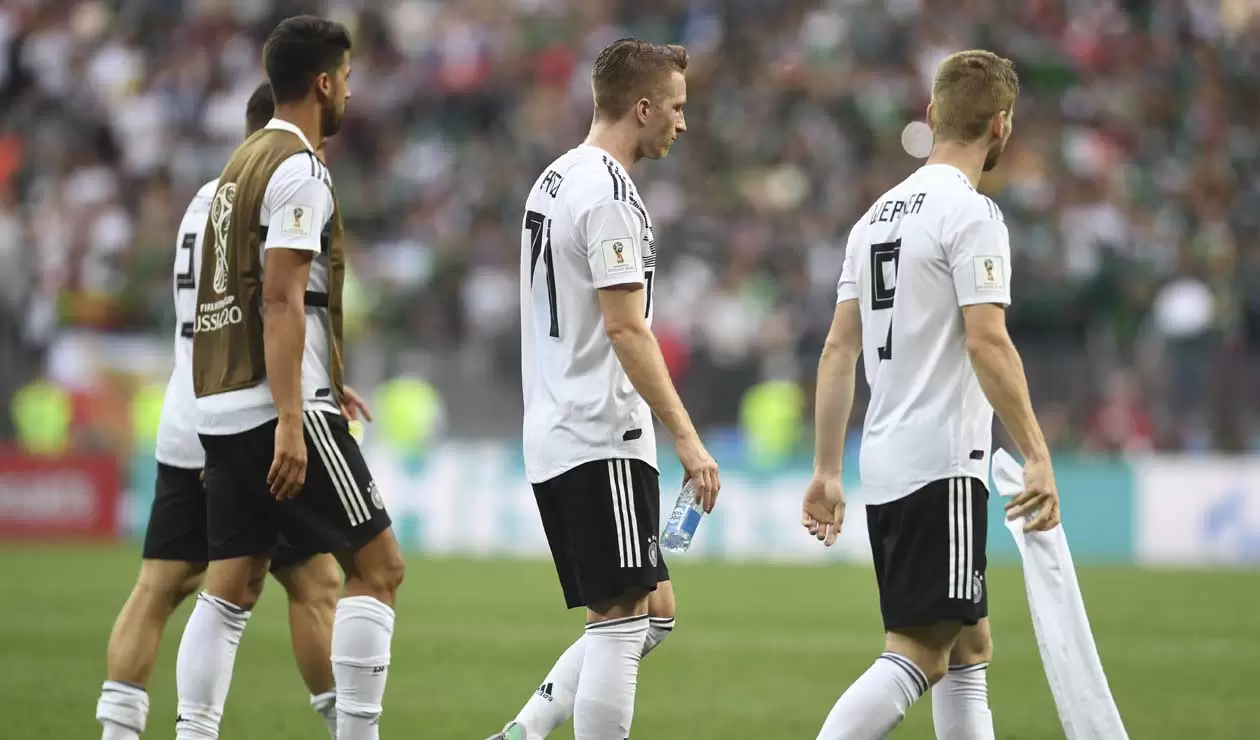 Alemania perdió en su debut ante México en el Mundial