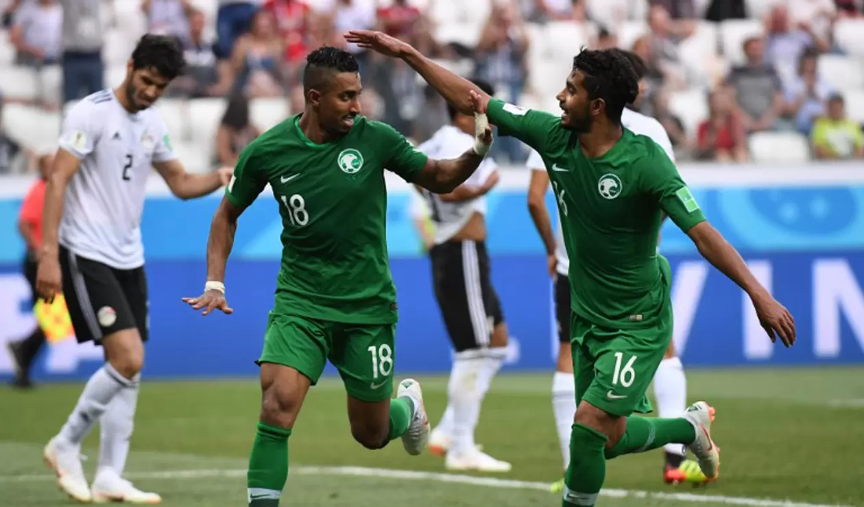 La Selección de Arabia Saudita venció 2-1 al conjunto de Egipto
