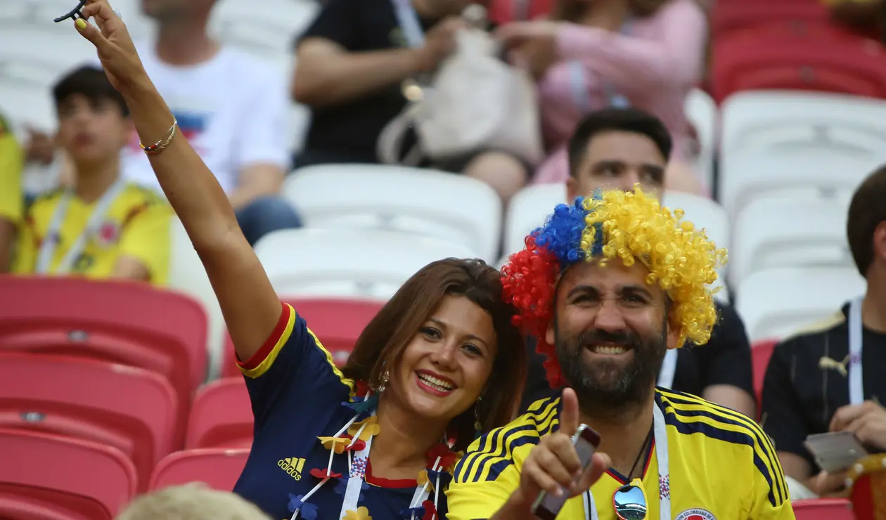 Los colombianos en el Kazán Arena
