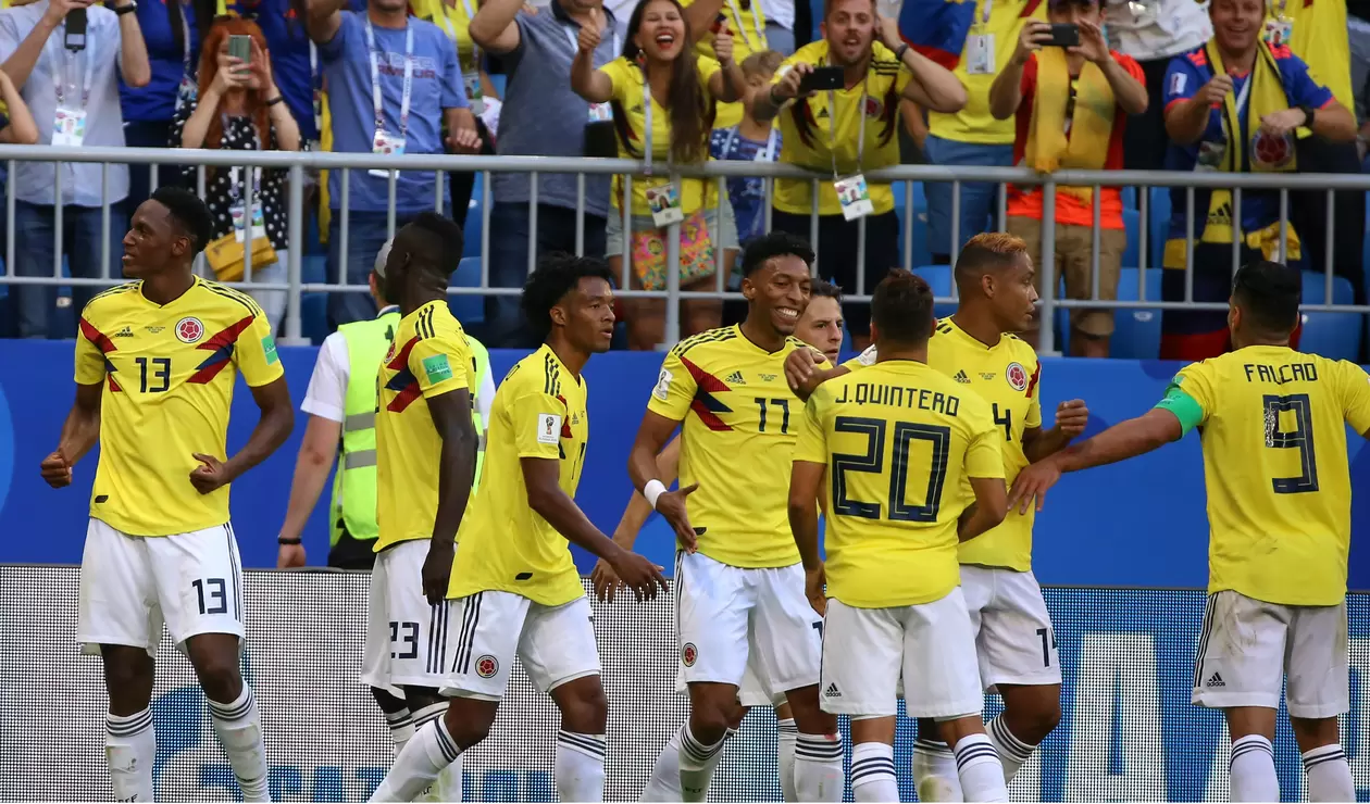 Colombia Senegal celebración