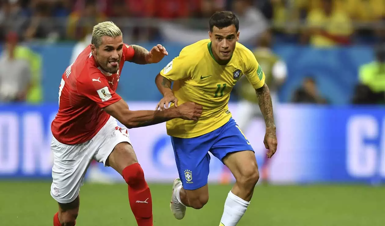 Philippe Coutinho marcó el gol del empate entre Brasil y Suiza