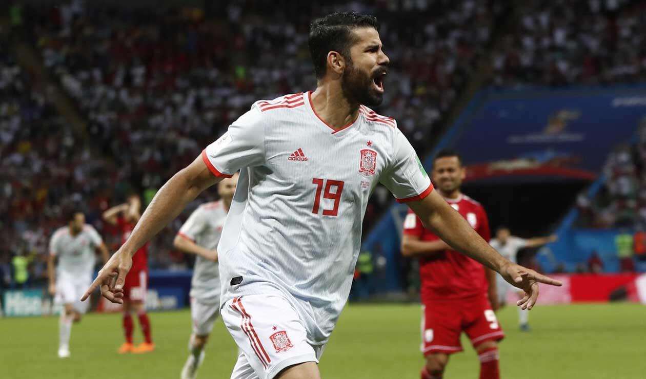 Diego Costa salvó a España ante Irán en Rusia 2018