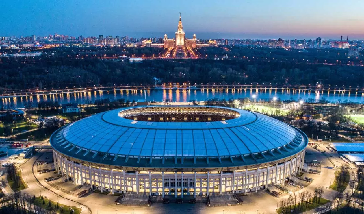 Estadio Luzhniki de Moscú, escenario del partido inaugural del Mundial de Rusia 2018