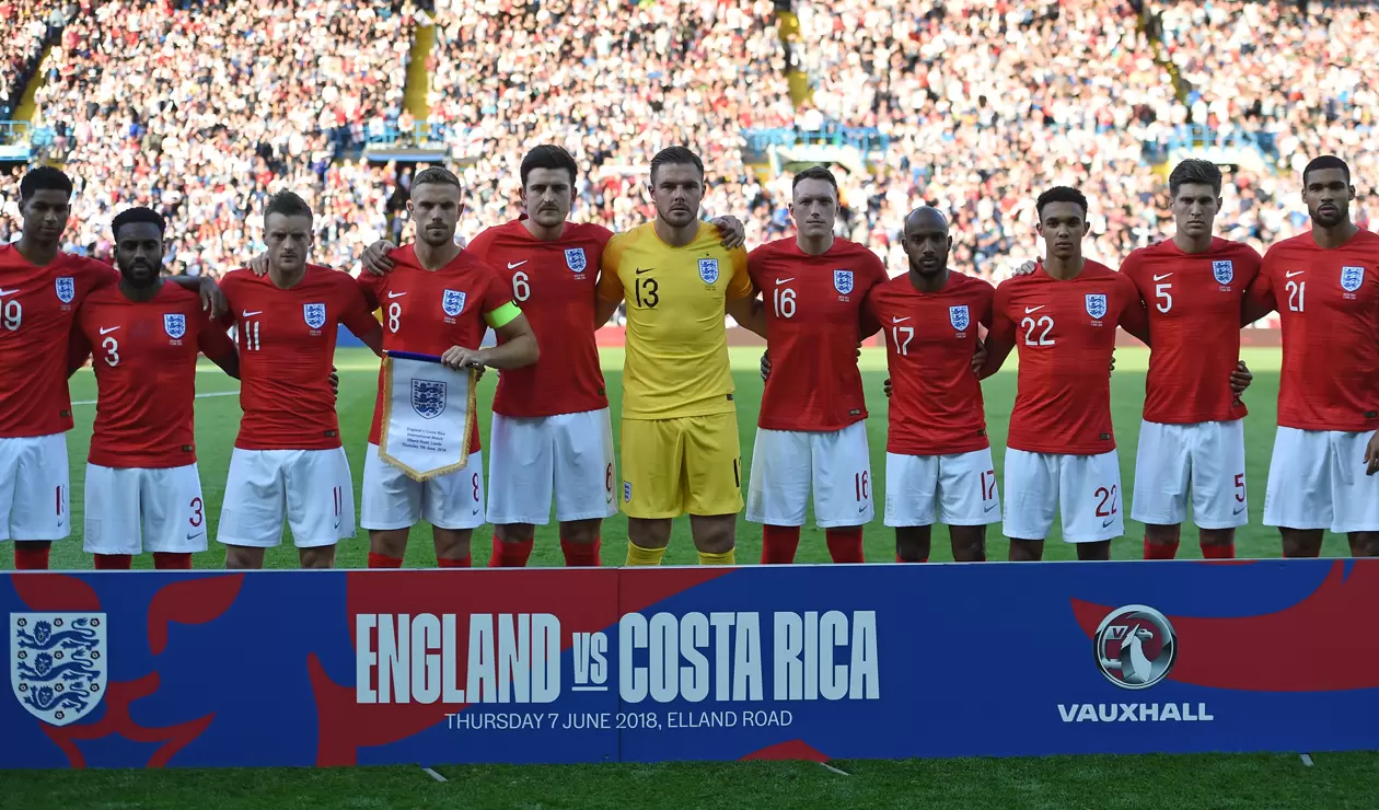 Inglaterra vs Costa RIca previo al Mundial Rusia 2018