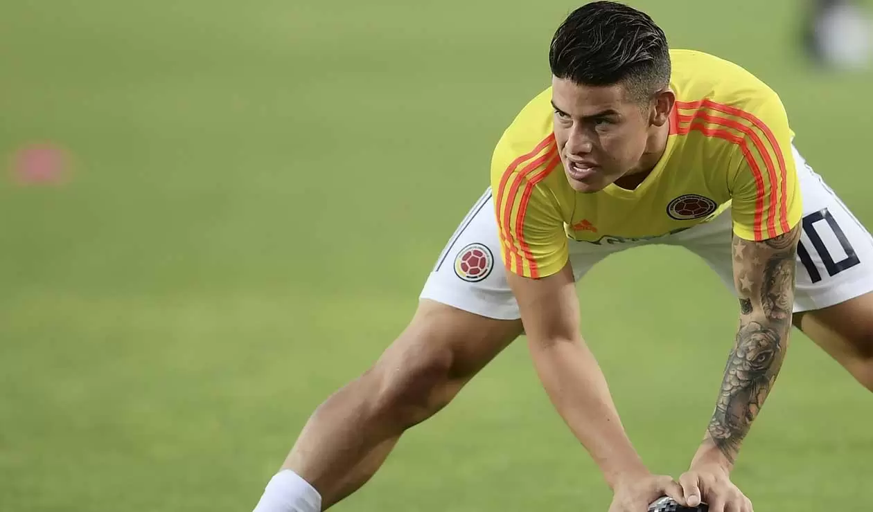 James Rodríguez estará ausente en el debut de Colombia