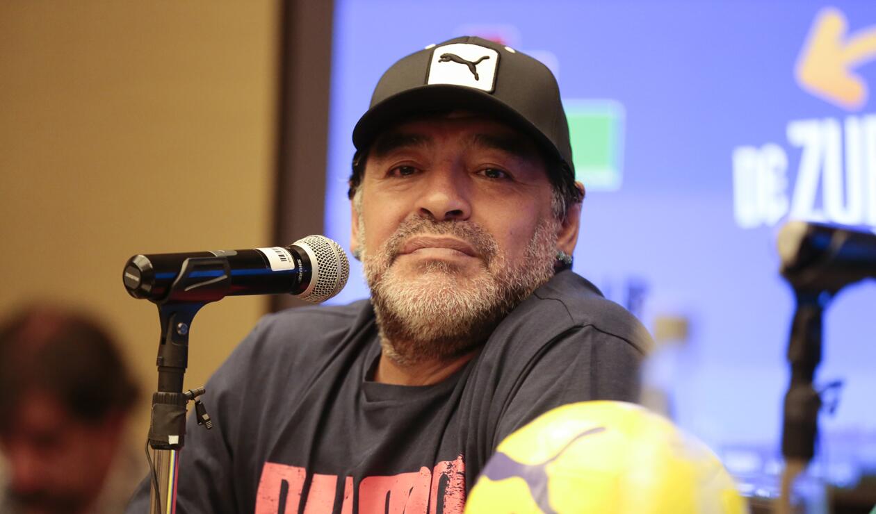 Maradona viajó desde Colombia al Mundial Rusia 2018