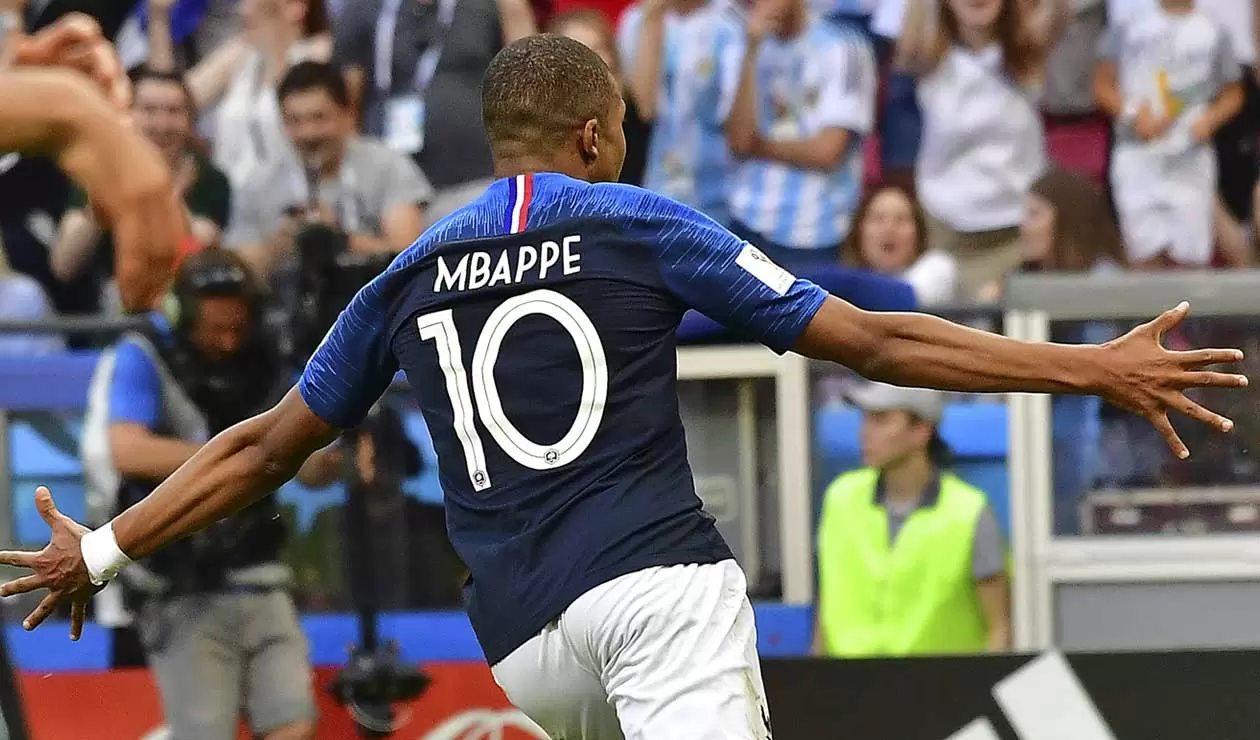 Kylian Mbappé eliminó a Argentina del Mundial de Rusia 2018
