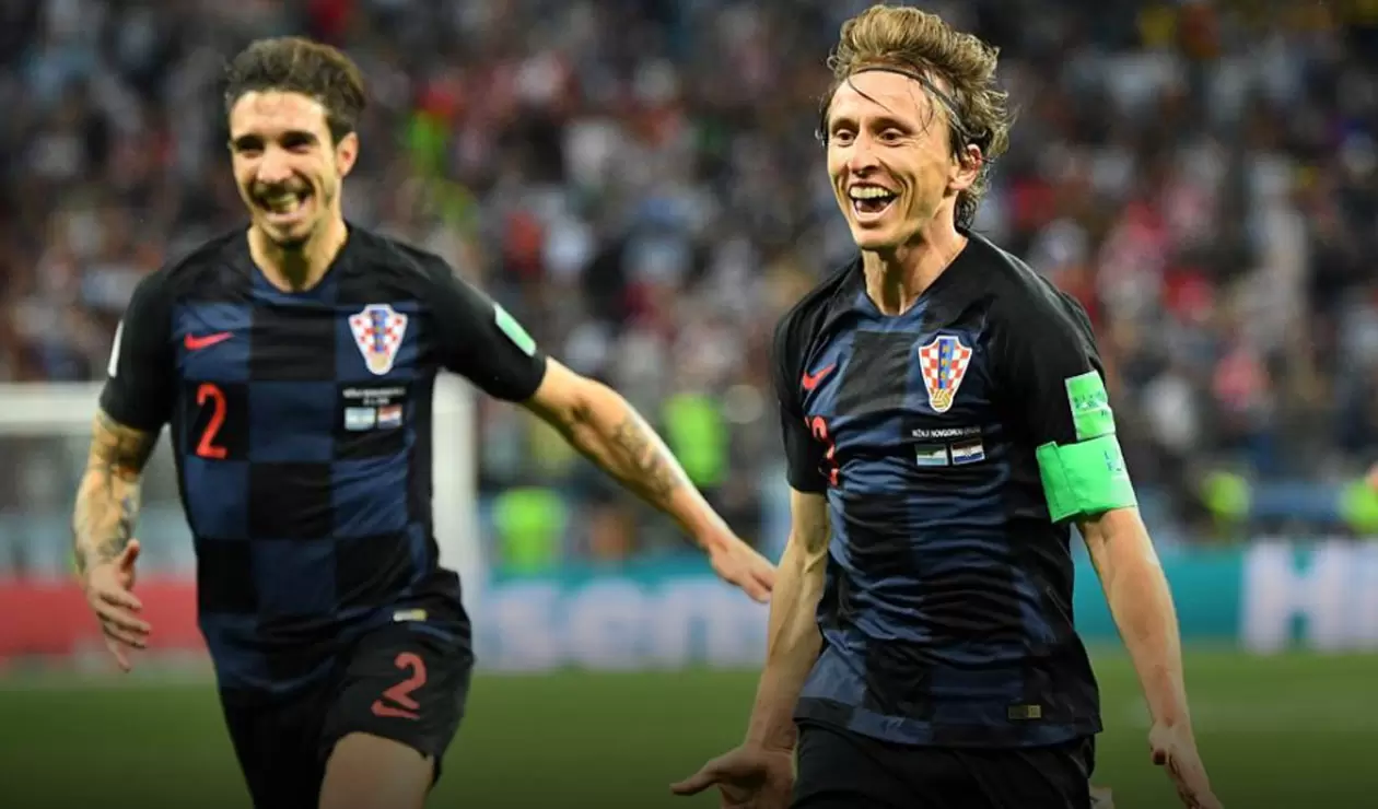 Modric anotó el segundo gol para Croacia