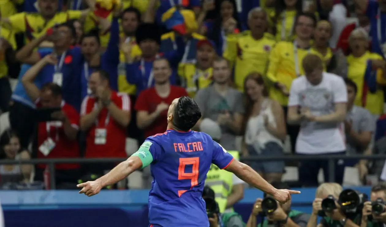 El delantero colombiano Falcao García