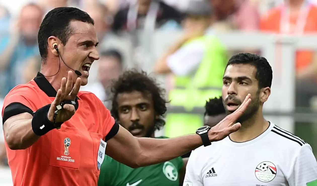 Wilmar Roldán no tuvo una buena actuación en el juego Arabia vs Egipto de Rusia 2018