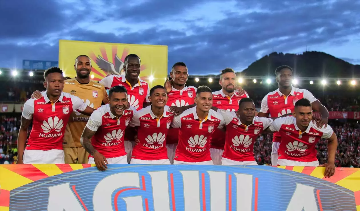 Independiente Santa Fe, equipo formado que participó en Liga Águila I 2018