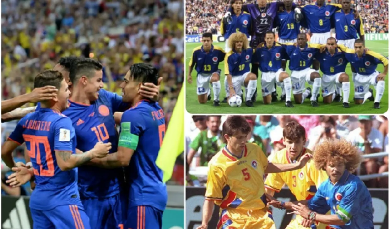 Selección Colombia 2018, 1998 y 1994
