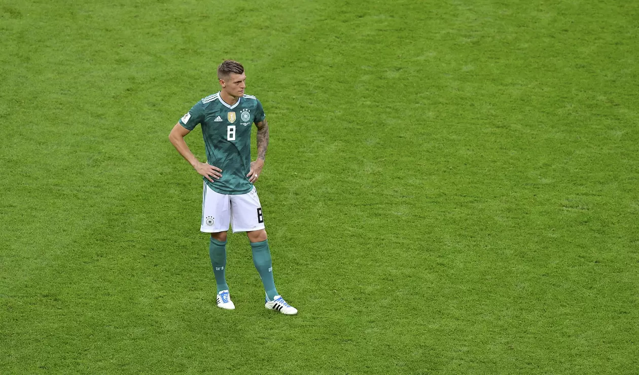 Toni Kroos muestra su decepción tras la eliminación de Alemania de Rusia 2018