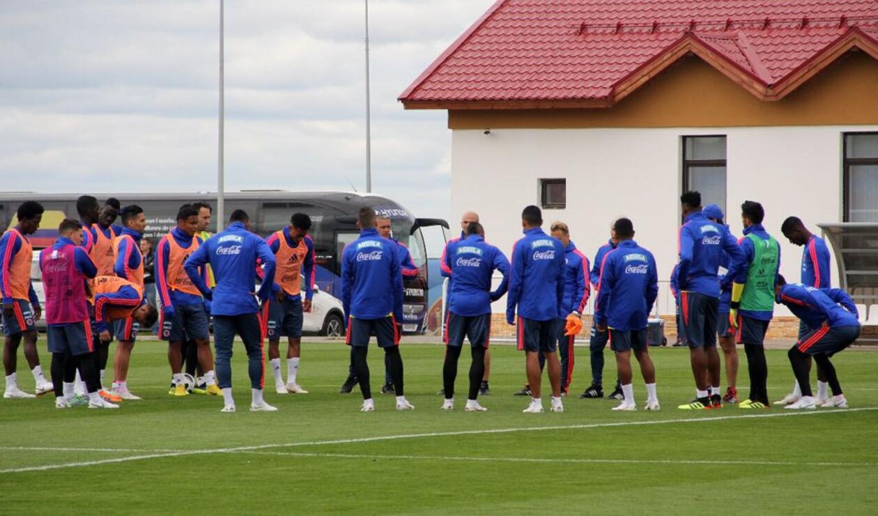 Selección Colombia entrenando en Kazan