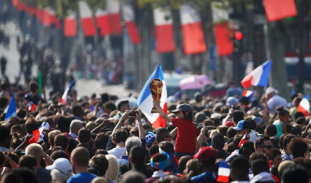 jugadores Francia París Copa Mundo 5