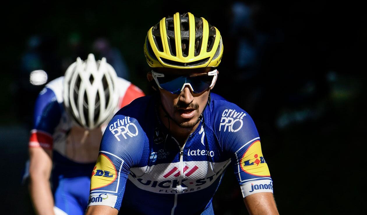 Julian Alaphilippe del Quick Step ganó la décima etapa del Tour de Francia 2018