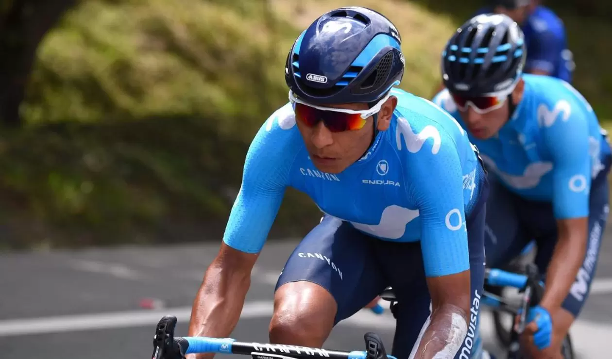 Nairo Quintana, ciclista del Movistar Team en el Tour de Francia