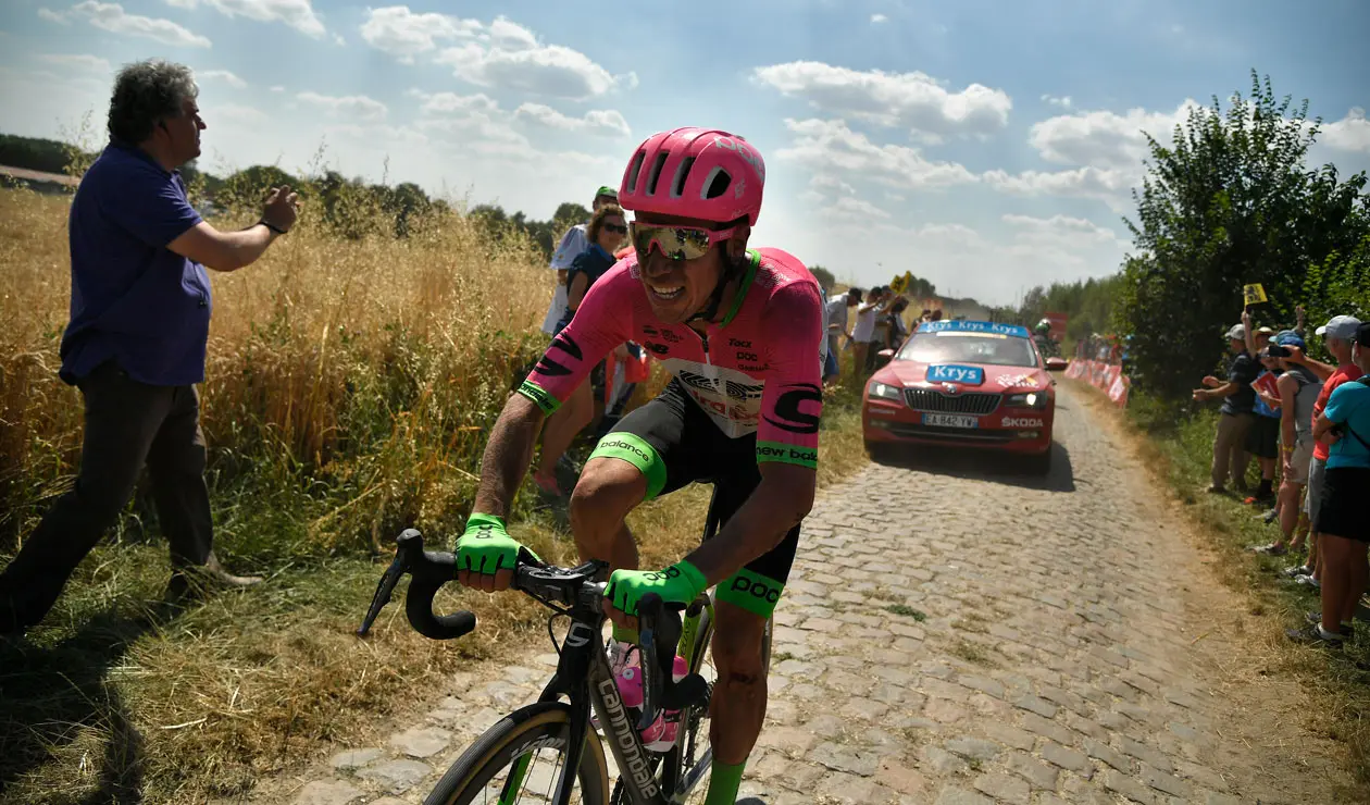 Rigoberto Urán durante la jornada del pavé en el Tour de Francia
