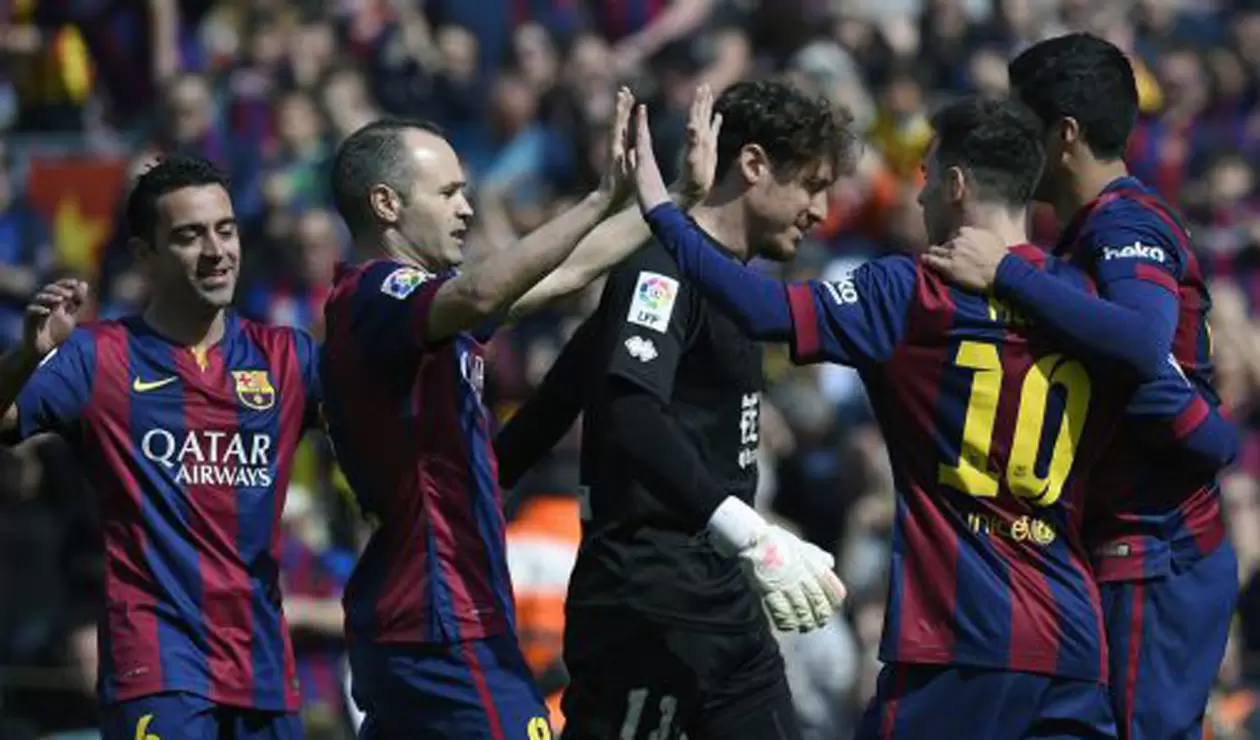 Barcelona Xavi, Iniesta, Messi
