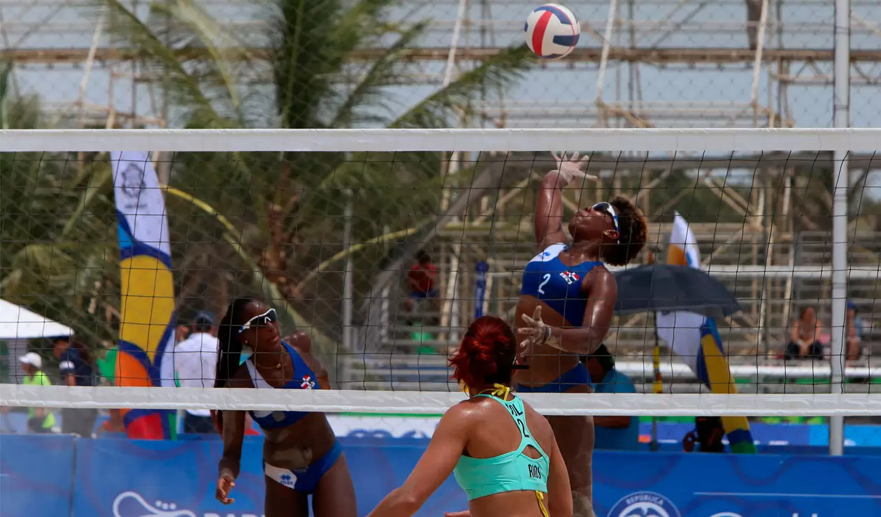 República Dominicana cayó ante Colombia en el voleibol playa de los Voleibol playa de los Juegos Centroamericanos y del Caribe Barranquilla 2018 