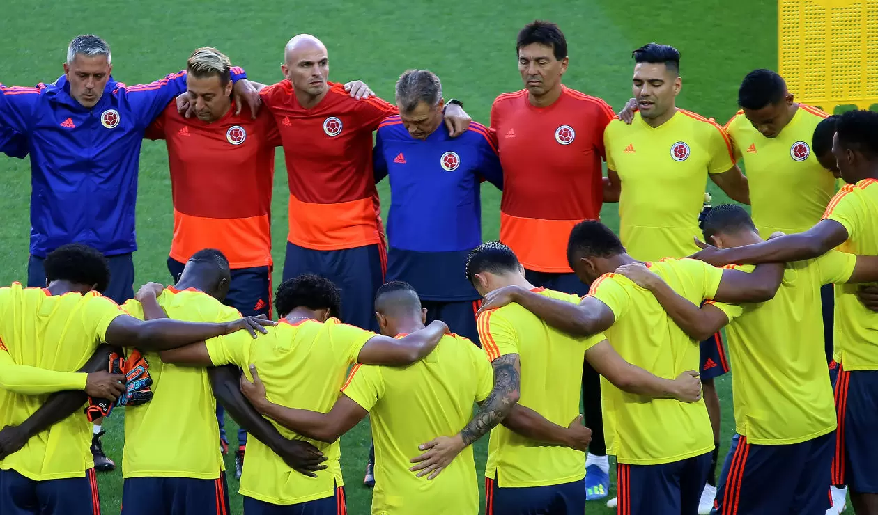 Equipo de Colombia reunido