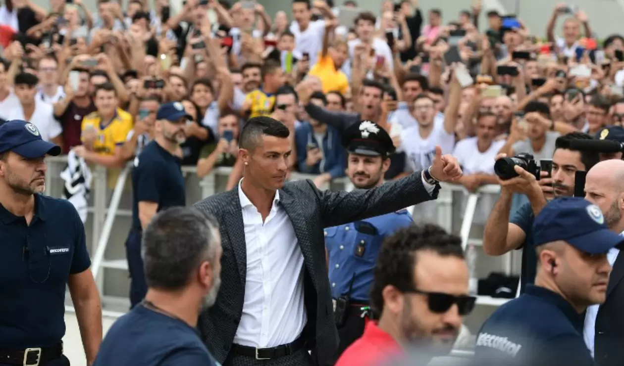 Cristiano Ronaldo llegó a la Juventus