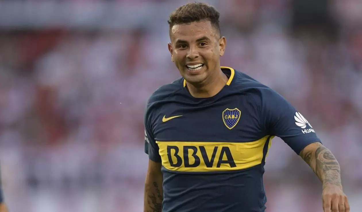 Edwin Cardona, jugador colombiano que juega en Boca Juniors