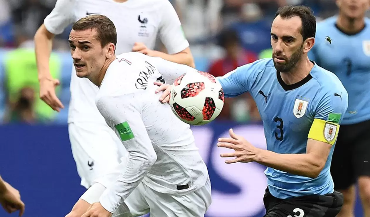 Francia venció 2-0 a Uruguay y se clasificó a la semifinal del Mundial
