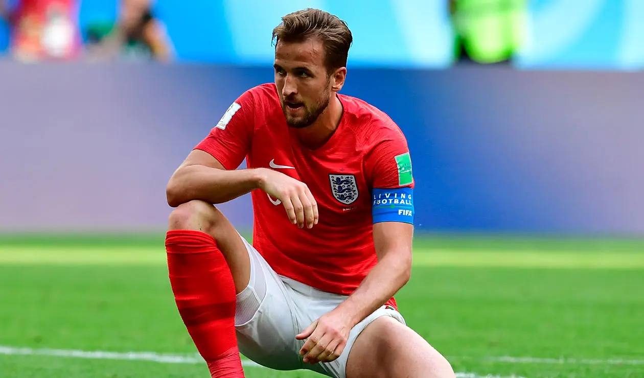 Harry Kane durante el partido de Inglaterra ante Bélgica en el Mundial