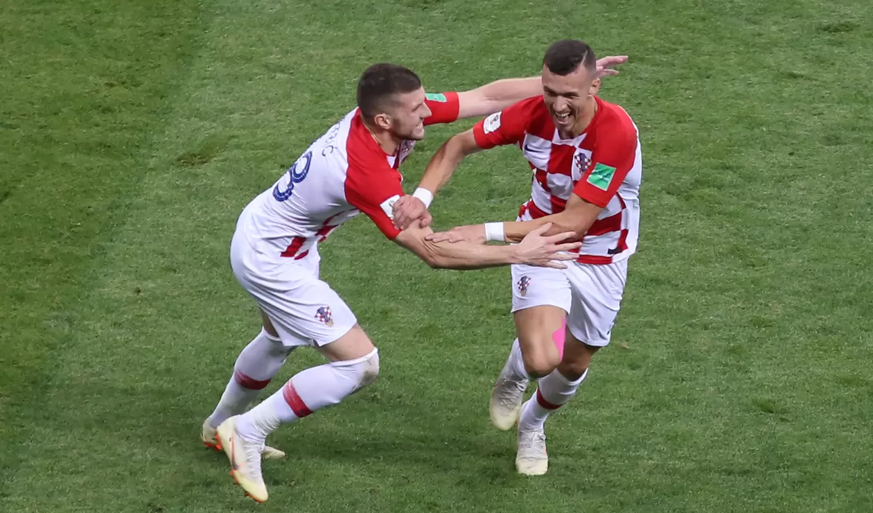 Ivan Perišić celebrando un gol