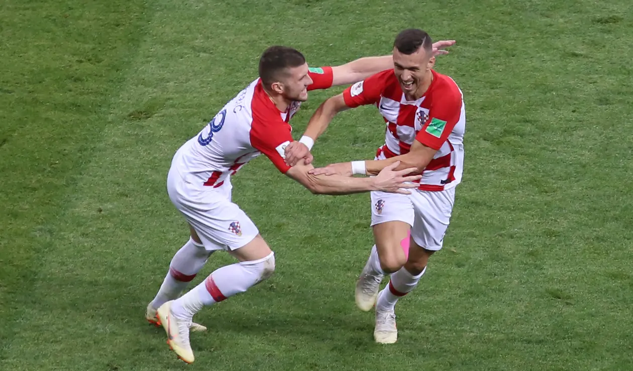 Ivan Perišić celebrando un gol