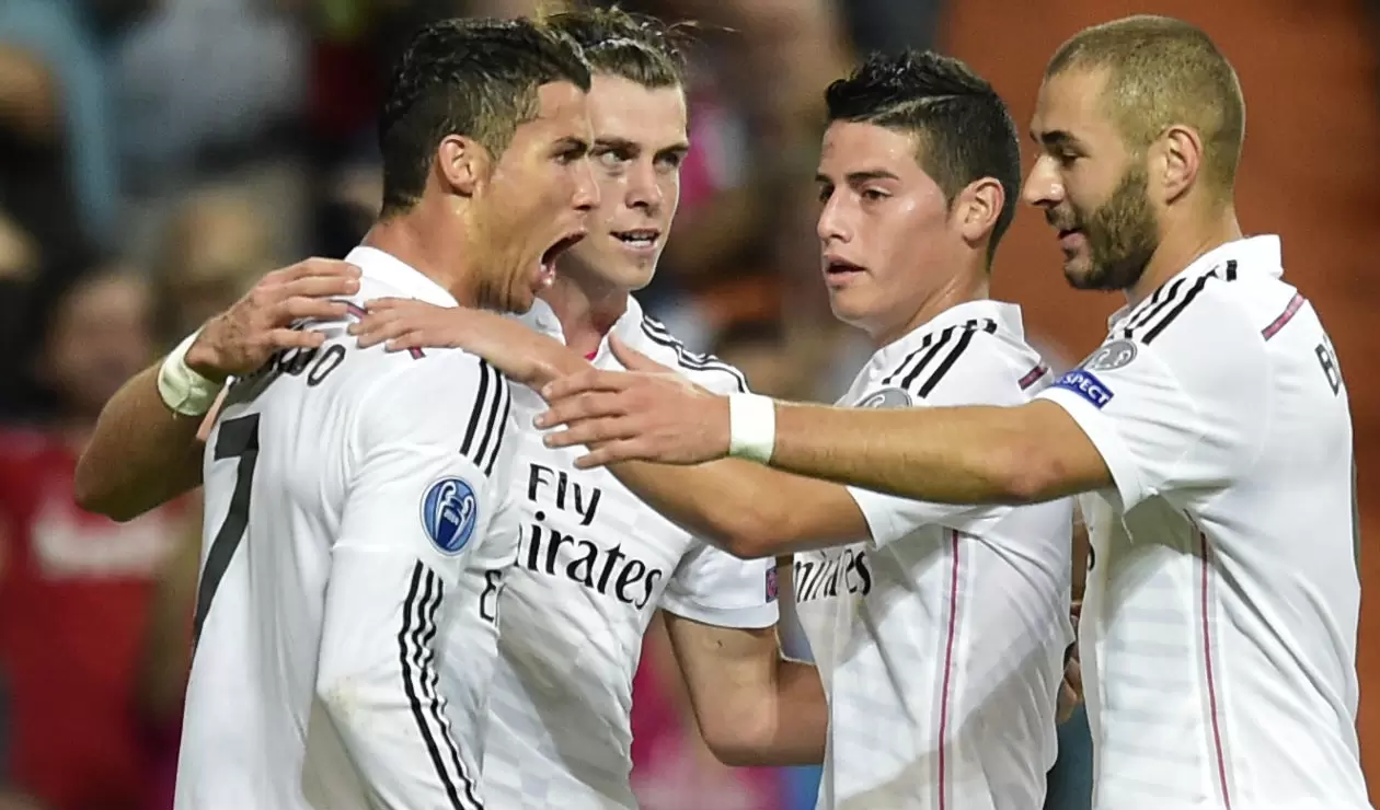 James Rodríguez compartió con la 'BBC' del Real Madrid durante tres temporadas