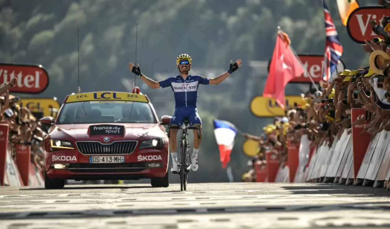Julian Alaphilippe ganó la Etpa 10 del Tour de Francia