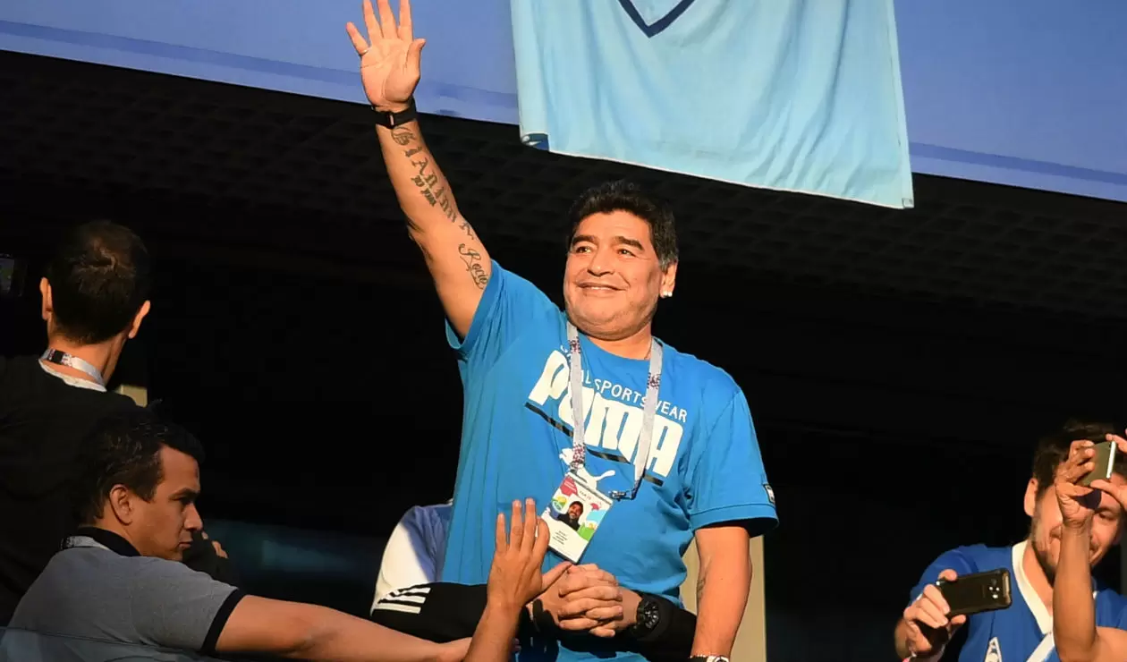 Diego Maradona fue invitado por la FIFA a Rusia 2018
