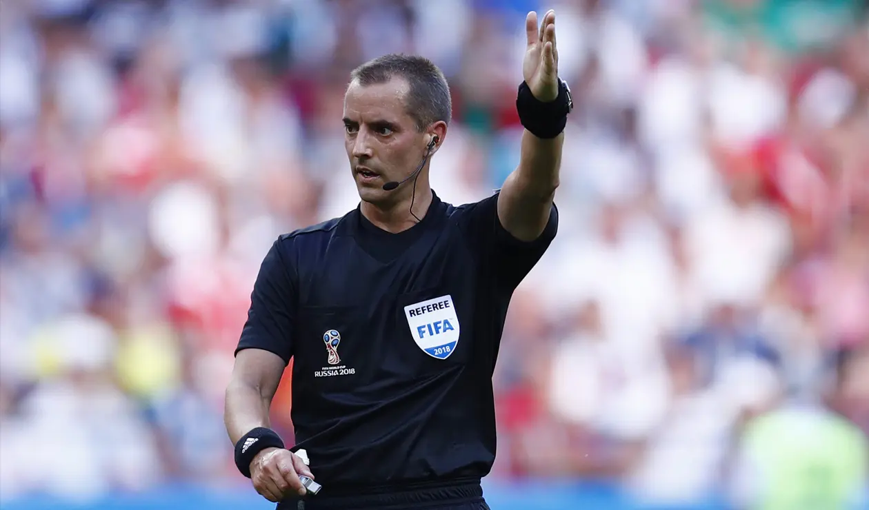 Mark Geiger en juego entre Marruecos y Portugal en Rusia 2018