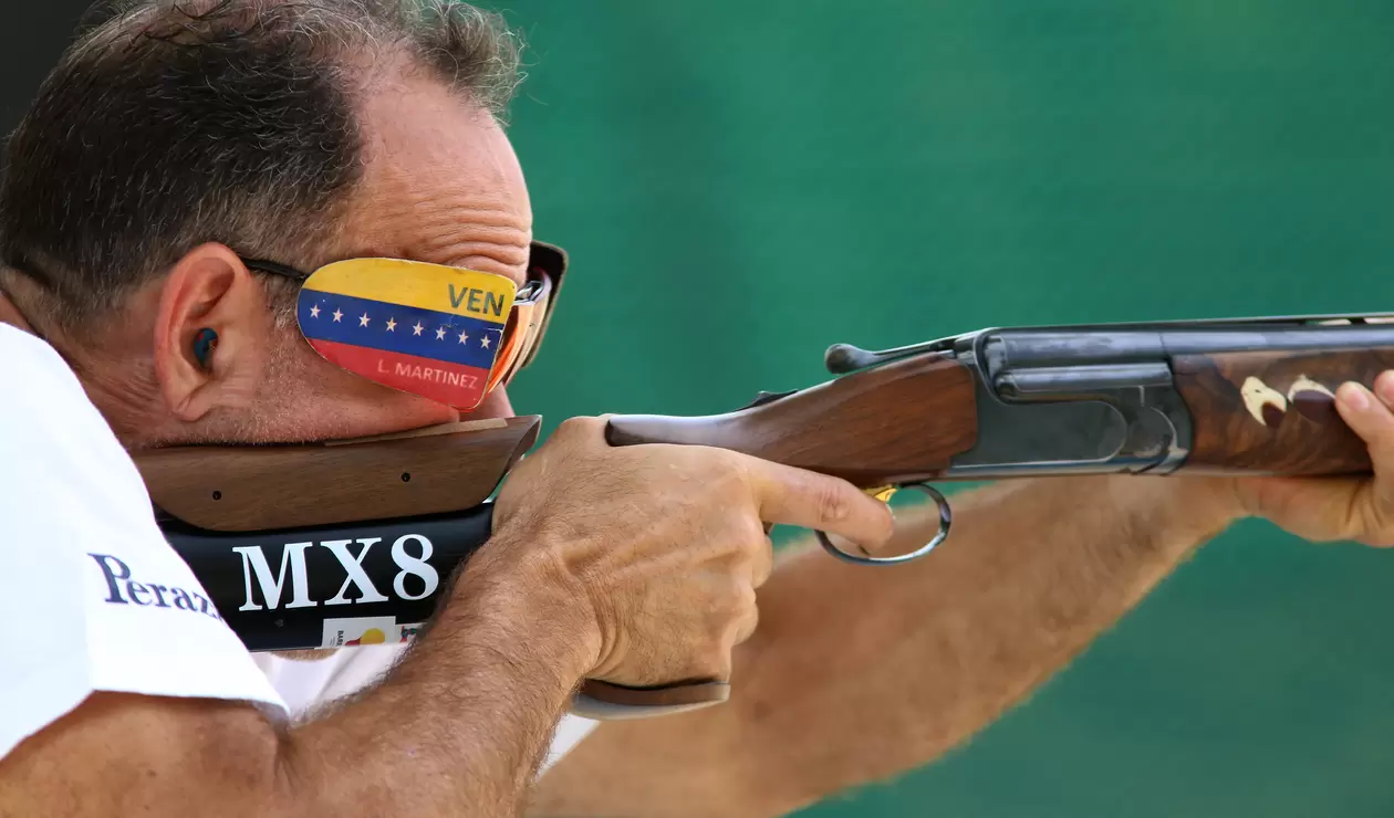 Martínez de Venezuela en la prueba de Trap