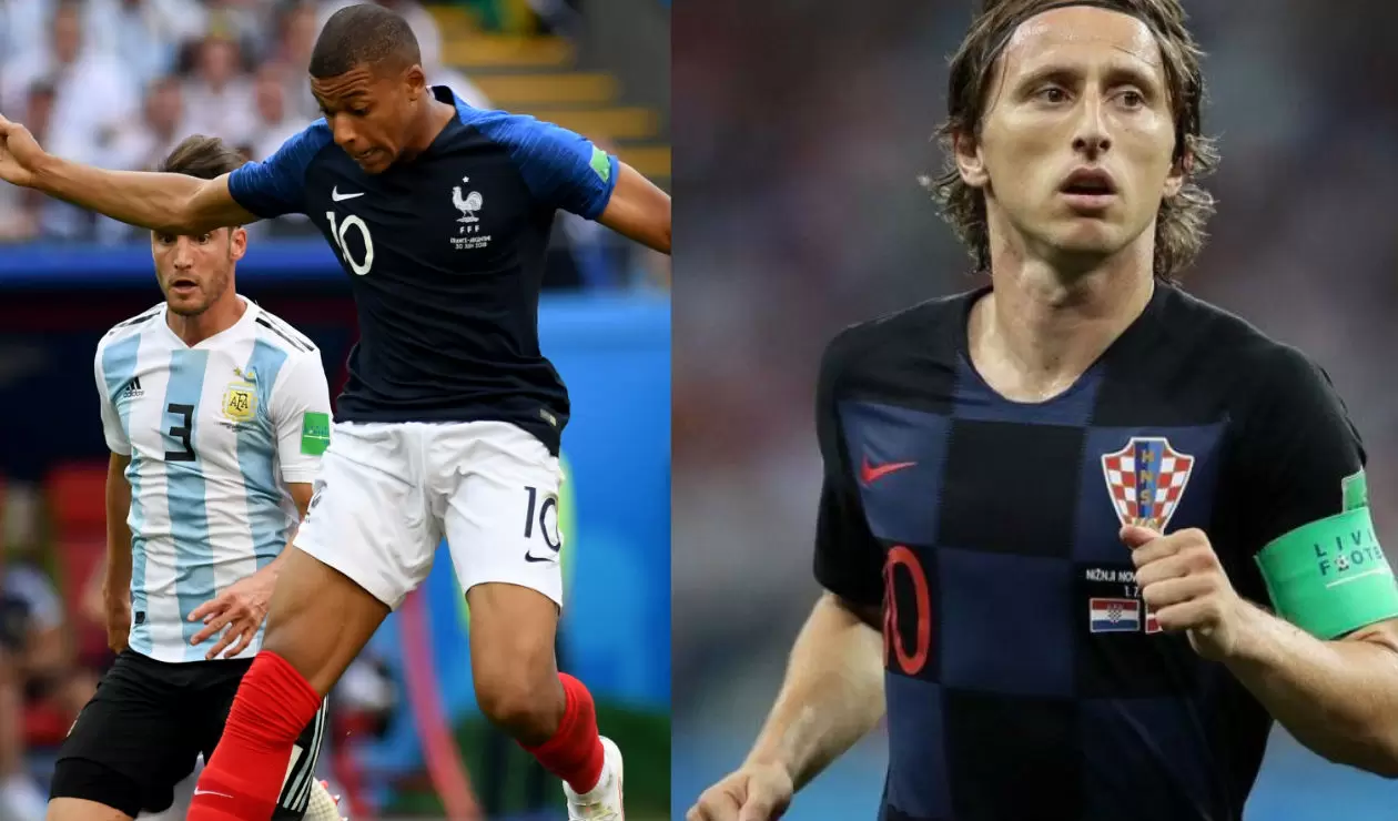 Kylian Mbappe y Luka Modric guiarán a Francia y Croacia en la final de Rusia 2018
